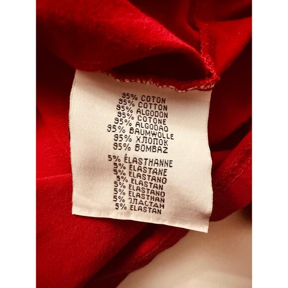 Chevignon Men's Red Long Sleeve Shirt with Trademark Patches Size Large - Picture 7 of 8